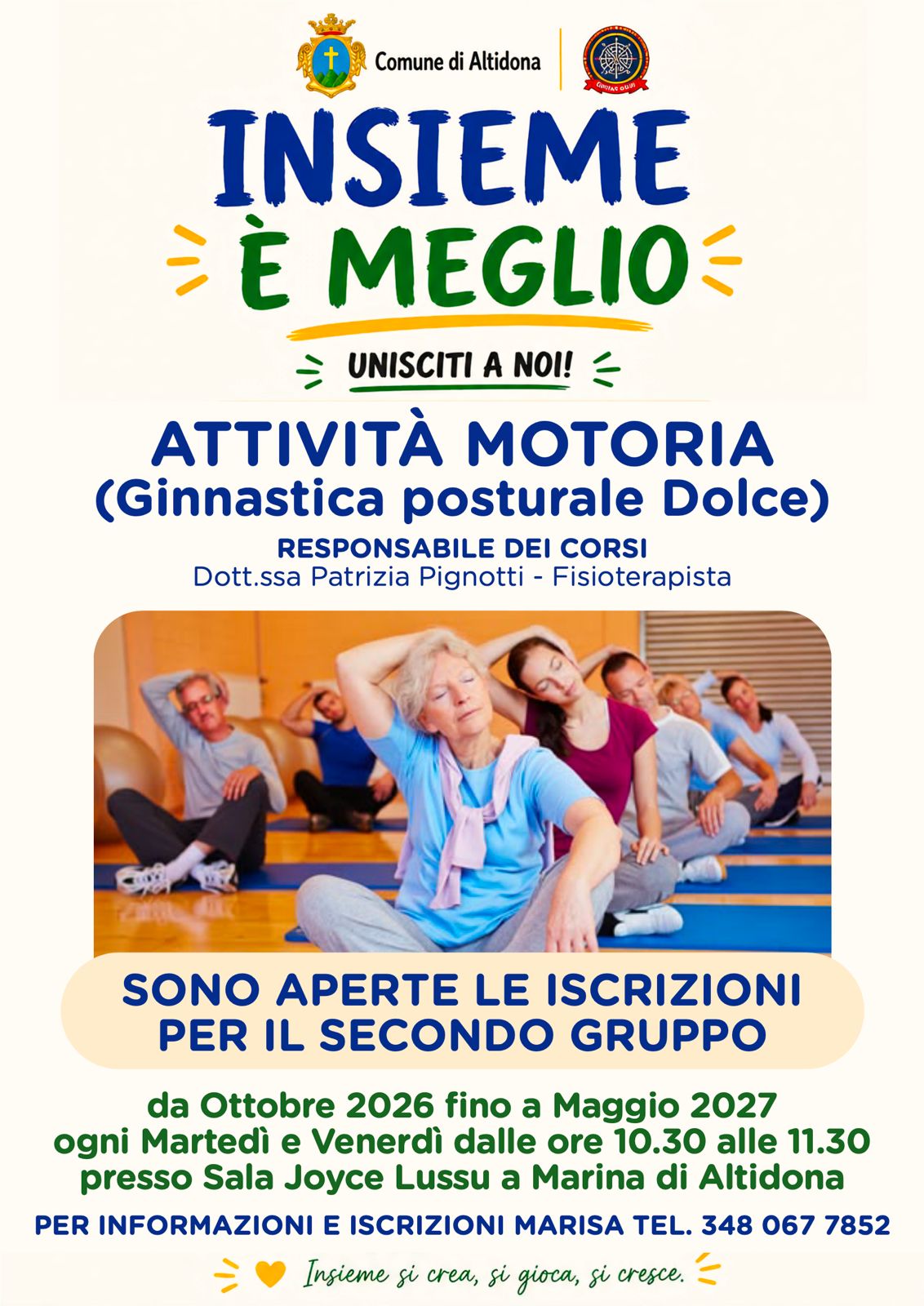 Locandina Ginnastica Posturale (attività mattutina)